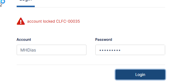 Login Error